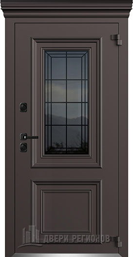 Дверь входная уличная | Исландия |  ral 8019 Шоколад, — Miss Doors