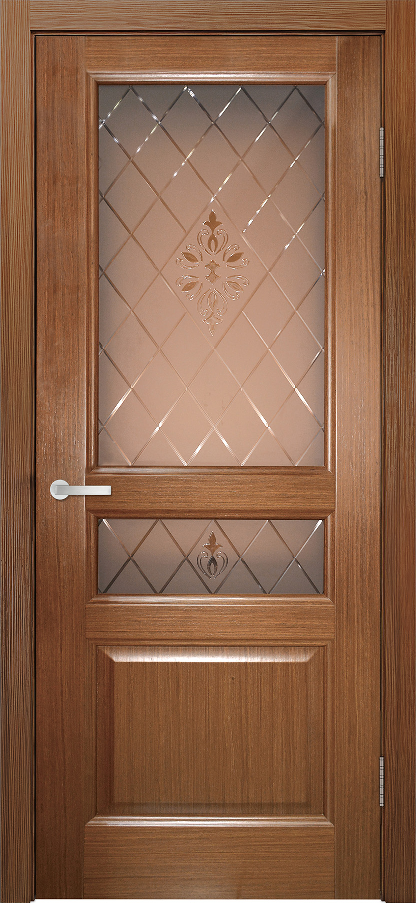 Готика | Шпон | Орех | Остекленная — купить в Miss Doors