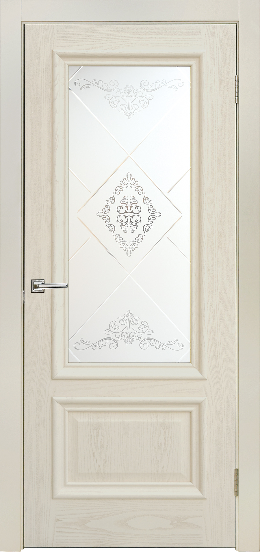 Парма | Шпон | Ясень карамельный | Остекленный — купить в Miss Doors